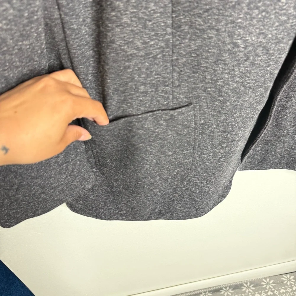 NWT Stitch Fix ArteFact Heathered Knit Blazer Stretchy‎ Gray 3XL Long Preppy